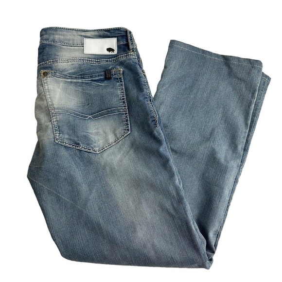 buffalo david bitton jeans six-x slim straight stretch size 33 / 30 - Picture 3 of 12